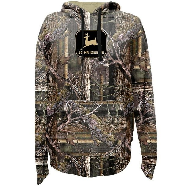 John Deere John Deere Sweatshirt Mens Mossy Oak Camo Fleece 14090000