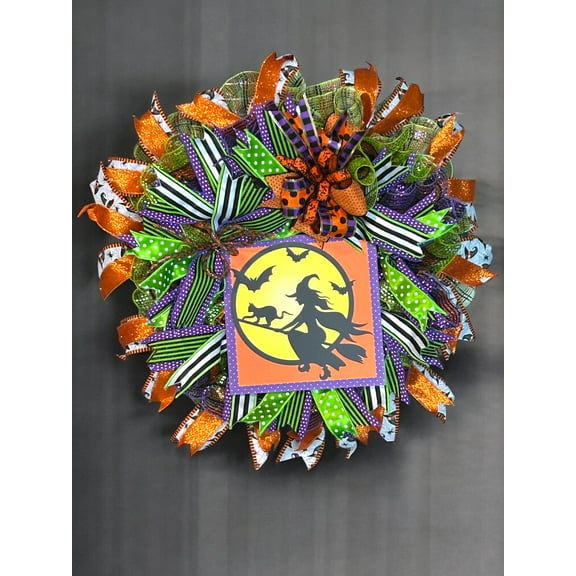 Witch Wreath, Halloween Wreath, Halloween Decor