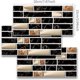 thumbnail image 5 of 27 unids/pack de pegatinas de pared autoadhesivas de PVC, impermeables, pelar y pegar azulejos contra salpicaduras, bricolaje, baño, cocina, azulejo de pared, pegatina para escalera brillar Electrónica, 5 of 5