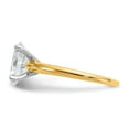 thumbnail image 3 of Auriga Fine Jewelry 14K Two-tone Gold 2 carat LG Diamond Oval Solitaire Engagement Ring for Women Size 7 (Clarity- VS/SI, Color - GH), 3 of 7