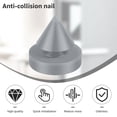 thumbnail image 6 of Grusce 200Pcs Rubber Door Silencer Safe Metal Door Anti Collision Silencer 0.47 Inch Diameter Noise Reducing Grey Hinge Outlet Door Silencer Replacement for Metal Door, 6 of 10