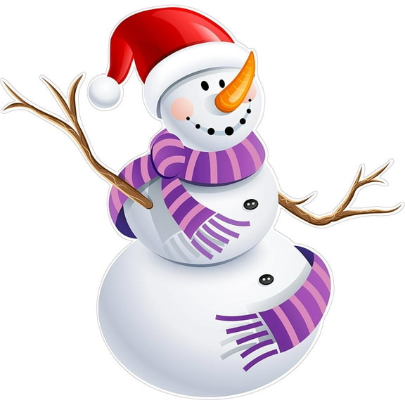 Christmas and Holiday Wall Snowman Version 4 Large 36" x 35" Decal from The United States