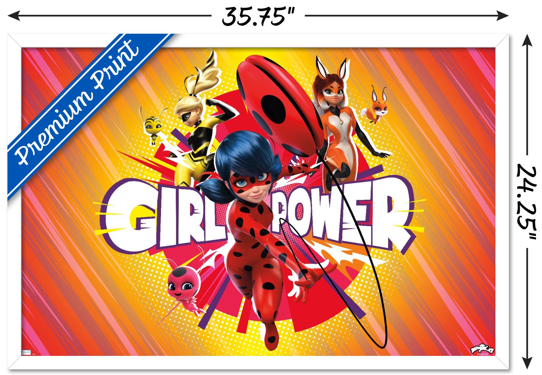 Miraculous - Girl Power Wall Poster, 22.375" x 34", Framed