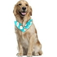 thumbnail image 5 of 2 Packs Square Dog Bandana Christmas Santa Claus Blue Printing Pet Drool Bibs Adjustable Kerchief Scarf Set for Small Medium Large Puppy Cat Pets, 5 of 6