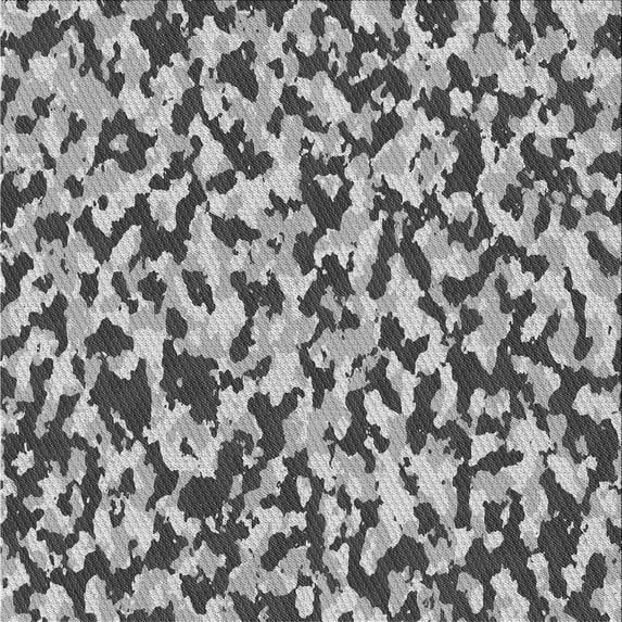 Ahgly Company Machine Washable Indoor Square Transitional Light Black Area Rugs, 3' Square