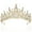 Gold AB, variant on Yoyauz Women's Gemstone Crowns and Crowns, Crystal Queen Crowns, Silver Wedding Crowns for Bridals, Metal Birthday Barmitzor Tiaras