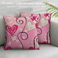 thumbnail image 3 of PHYHOO Valentines Day Pillow Covers Red Heart Pillowcase for Valentines Day Throw Pillows Cushion Valentines Decorations White, 3 of 5