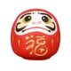 thumbnail image 2 of Colección de estatuas de muñecas Daruma en miniatura, adorno creativo de cerámica de estilo japonés. Rojo, 2 of 8