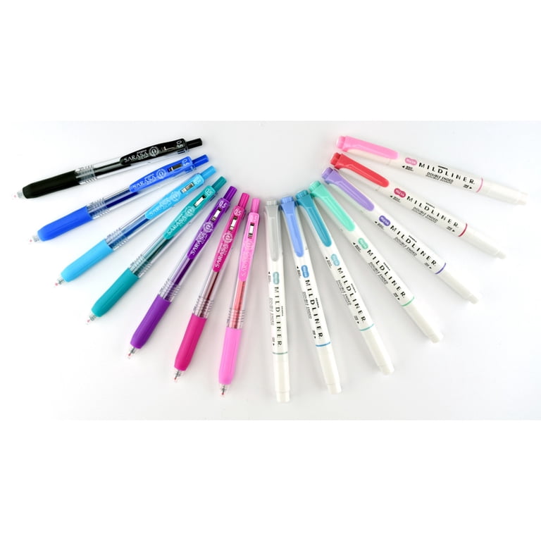 Zebra Journaling Set Mildliner HL & Sarasa Clip Assorted 14pk