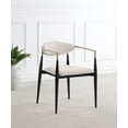 thumbnail image 5 of Alexis Fabric Upholstered Dining Arm Chair Beige (Set of 2), 5 of 11
