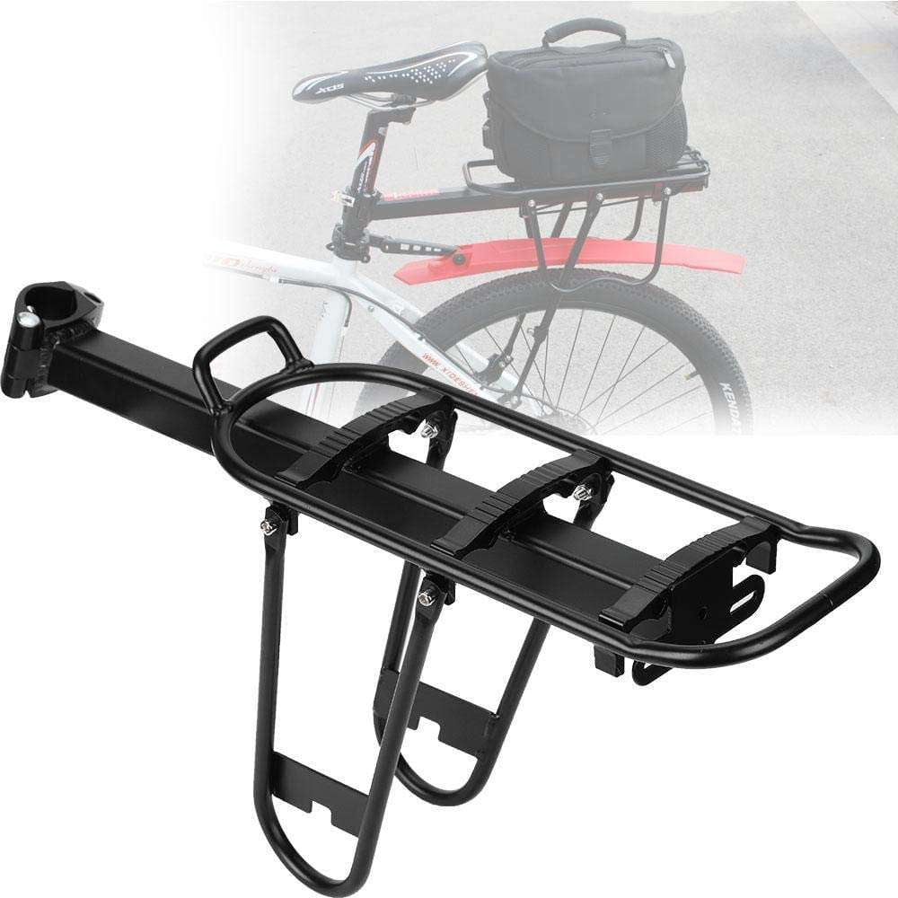 wruas Bike Seat Rack,AluminumMountaiBike Biccle Touring Carrier Rear