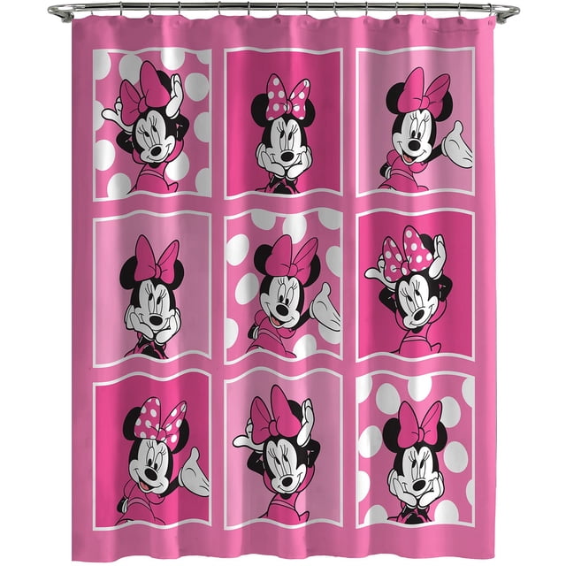 Cortina de baño Jay Franco Disney Minnie Mouse Cute Emotions