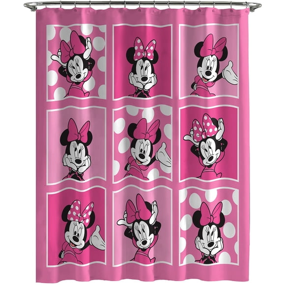 Cortina de baño Jay Franco Disney Minnie Mouse Cute Emotions