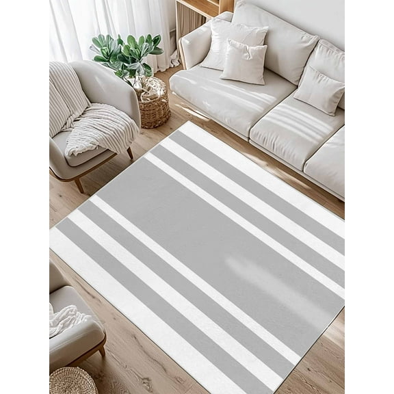 Gray Geometric Area Rug for Bedroom 5x7 Ft Fringe Super Soft fuzzy Throw Rug Non-Slip Fluffy Plush Indoor Floor Carpet for Living Room Nursery Home Decor