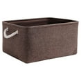 thumbnail image 2 of kurtrusly 1/2/3/5 Sturdy Storage Container With Wide Application - Easy And Efficient Organization Foldable Storage Box Storage Organizer brown 31*21*13 1 Pc, 2 of 6