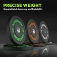 thumbnail image 5 of HANDBODE Bumper Plates High-Bounce Olympic Weight Plates, Colored Crumb Rubber Plate for Weight Lifting and Strength Training 360 LB Set, 5 of 8