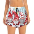 thumbnail image 2 of Goofa Christmas Printed Women 2 in 1 Running Shorts,Quick Dry Athletic Workout Shorts,High Waisted Athletic Shorts with Liner Pockets-Small, 2 of 9