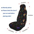 thumbnail image 4 of Sikiie Cartoon Pride Lgbt Car Seat Protector 2 Pack Car Seat Cushion Mat, Car Seat Covers for SUV, Truck, Van, 4 of 7