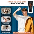 thumbnail image 3 of Controlled Chaos Curl Cream for Men - Hair Styling Cream For Wavy and Curly Hair With Shea Butter, Jojoba Oil, Coconut Oil, add Smoothness, Anti-frizz, Sulfate-Free Curl Cream (5oz), 3 of 6
