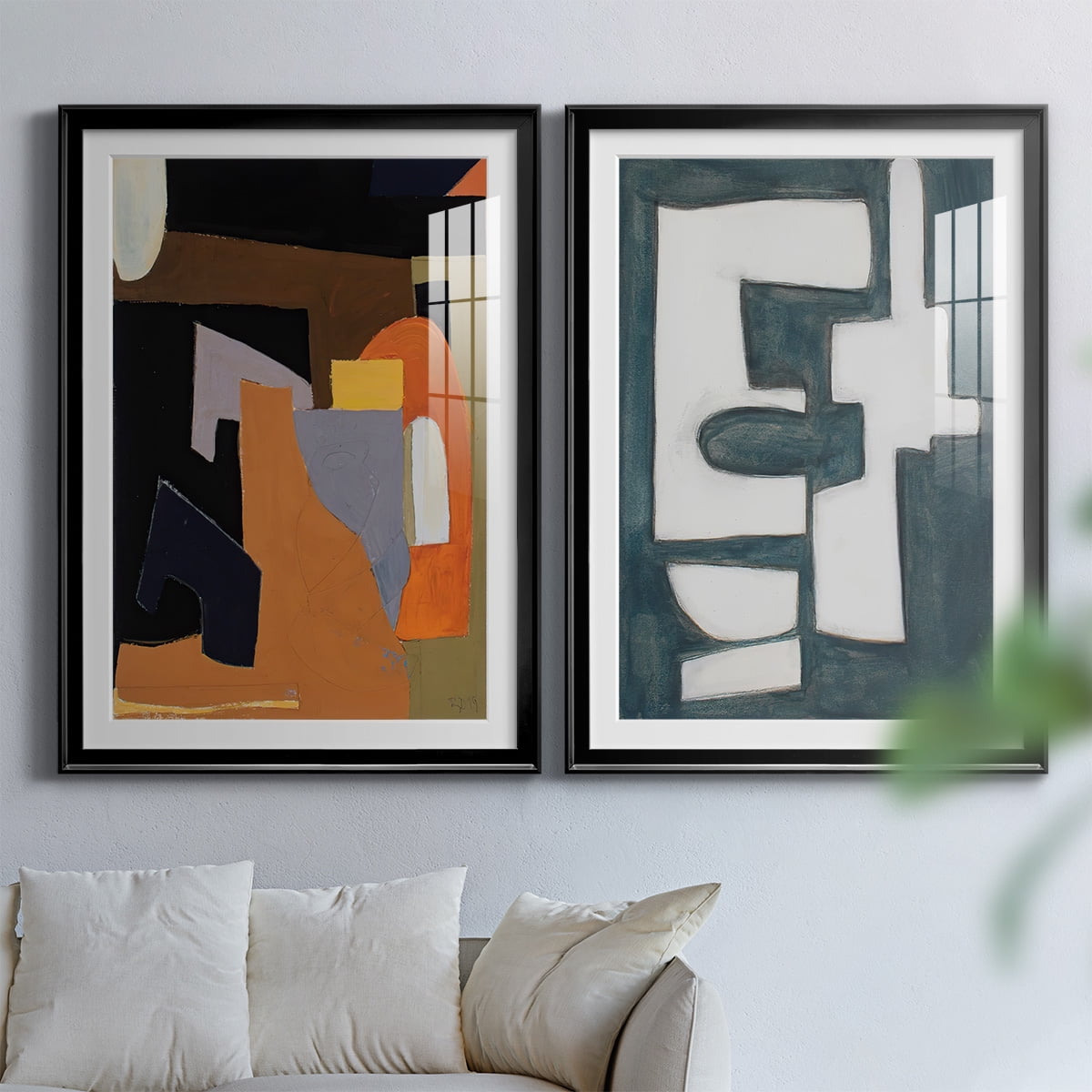 Wexford Home The Olive Press Rooom Premium Framed Print, 18.5" x 24.5" - Ready to Hang, Black (Set of 2)