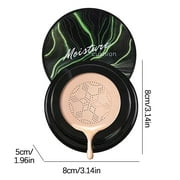 Cushion Foundation Cream, Concealer Moisturizing Repair, Long-Lasting Lightweight Makeup Base with Even Powder Distribution, Skin-Friendly Non-Sticky formula, Convenient Portable Size