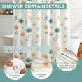 thumbnail image 3 of BSHAPPLUS Shower Curtain Set Colorful Flowers Bathroom Sets with Shower Curtain and Rugs Waterproof Shower Curtain 12 Hooks for Bathroom 71 x 71 inches, 3 of 10