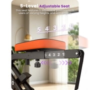 Evitormill Squat Machine with Timer, Foldable 2-in-1 Adjustable Squat Assist Trainer Machine , 330lbs Support, Black