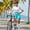 Sky Blue, variant on RELLECIGA High Waisted Swim Shorts for Women Mesh Cutout Bathing Suit Bottoms Board Shorts for Swimming