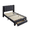 Grey, variant on HSUNNS Twin Bed Frame with LED Lights and Charging Station, Twin Platform Bed Frame with Storage Drawer, Motion Sensor Night Light, Soft Fabric Headboard, No Box Spring Needed, Grey