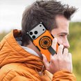 thumbnail image 7 of Allytechgroup Rugged Magnetic Case for iPhone 17 Pro, Dual-Layer Shockproof Cover with Kickstand [Compatible with Magsafe] Slim Non-Slip Anti-Fall TPU + PC Back Case for Women Men, Orange, 7 of 7