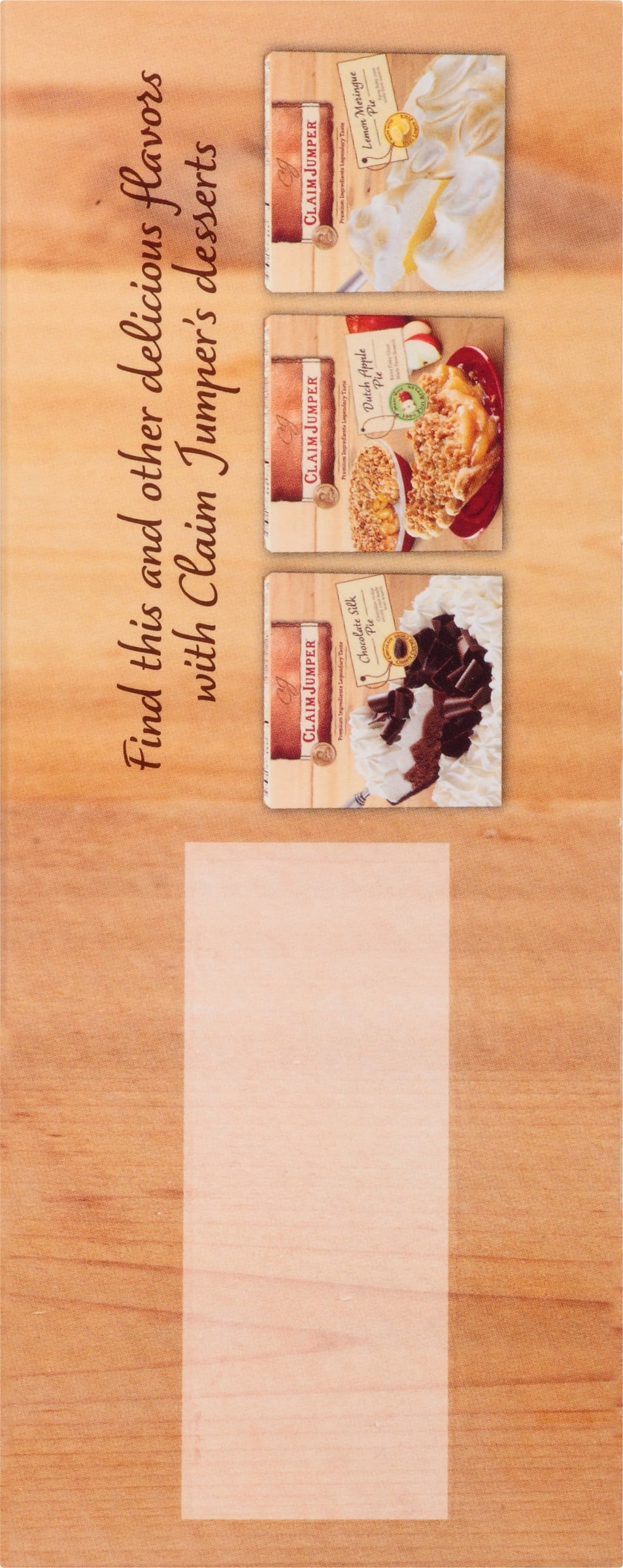 Claim Jumper Coconut Cream Pie Frozen Dessert, 38 Oz