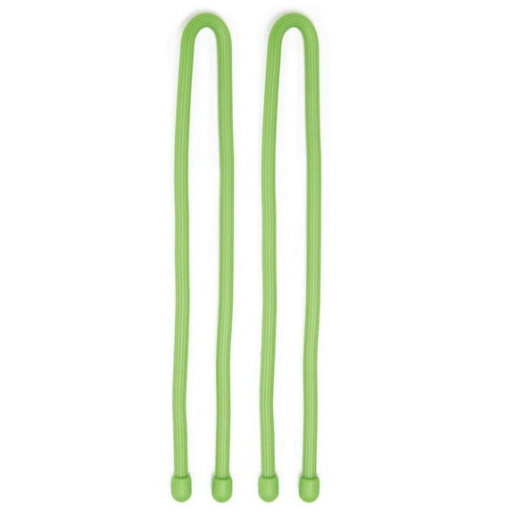 Nite Ize Original Gear Tie, Reusable Rubber Twist Tie, 12-Inch, Lime Green, 2 Pack, Made In The Usa
