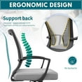 thumbnail image 5 of Homall  Office Chair Mesh Chair Ergonomic Desk Chair with Lumbar Support, 5 of 5