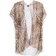 thumbnail image 1 of CTM  Leopard Print Lightweight Kimono Wrap (Women), 1 of 1