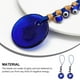 thumbnail image 4 of 2 piezas colgantes de mal de ojo azul hechos a mano collar de cuentas artesanales accesorios de llavero, 4 of 5