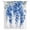 White Sky Blue Dark Blue, variant on Blue Eucalyptus Leaves Sheer Curtains 63 Inches Long, Spring Botanical Summer Light Filering Curtains, Breathable Simi Curtain Privacy Drapes for Living Room Bedroom Lightweight Window Treatment
