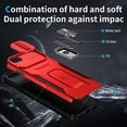 thumbnail image 4 of Funda para GANGXUN iPhone SE 2020/2022 - Soporte metálico, Función magnética, Rojo, 4 of 6