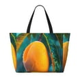 thumbnail image 2 of Honeii Mango In The Rain for Tote Bag with Adjustable Strap,Beach Bag, Waterproof Sandproof Beach Tote Bag, Large Capacity Foldable Beach Bags, 2 of 7