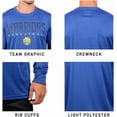 thumbnail image 4 of NBA San Antonio Spurs Mens Active Long Sleeve Tee Shirt, Team Color, Large, 4 of 5