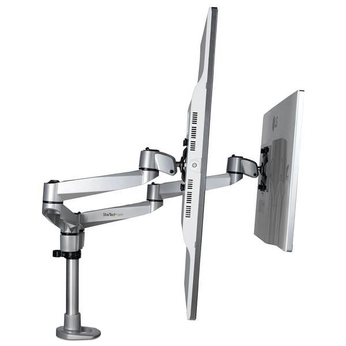 DUAL MONITOR ARM DESK MOUNT FOR UP TO 27IN VESA MONITORS - PREMIUM