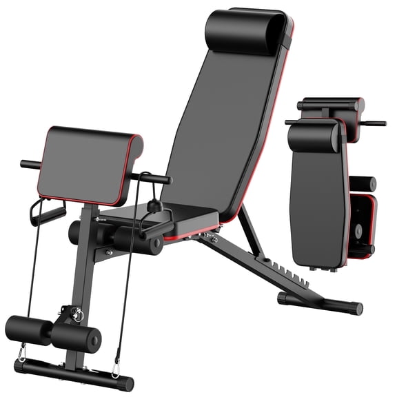 Adjustable Weight Bench Multifunctional Workout Bench for Full Body Exercise Home Gym with Accessories Ideal for Strength Training