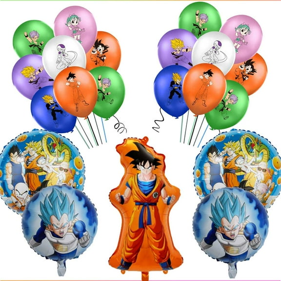 Dragon Ball Balloons Birthday Party Supplies Decor Fans Set Decorations Kit