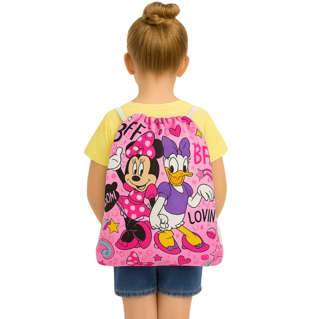 Mochila Tipo Morral De Minnie y Daisy