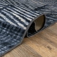 thumbnail image 5 of World Rug Gallery Geometric Stripe Distressed Non Slip Area Rug - GRAY 7'10"x10', 5 of 8