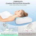 thumbnail image 3 of Bed Pillow, Cervical Neck Pillow for Pain Relief, Contour Memory Foam Pillows for Sleeping, Odorless Ergonomic Pillow, Orthopedic Cooling Pillow Bed Pillow Neck Support for Side Stomach Sleepers Grey, 3 of 6