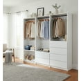 thumbnail image 3 of Prosper White Freestanding Walk in Wood Closet System, 3 of 14