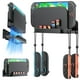 thumbnail image 1 of Soporte metálico de pared para la consola Nintendo Switch 2, estante organizador con 5 ranuras para tarjetas y 4 colgadores para Joy-Cons, kit de montaje detrás del televisor, 1 of 6