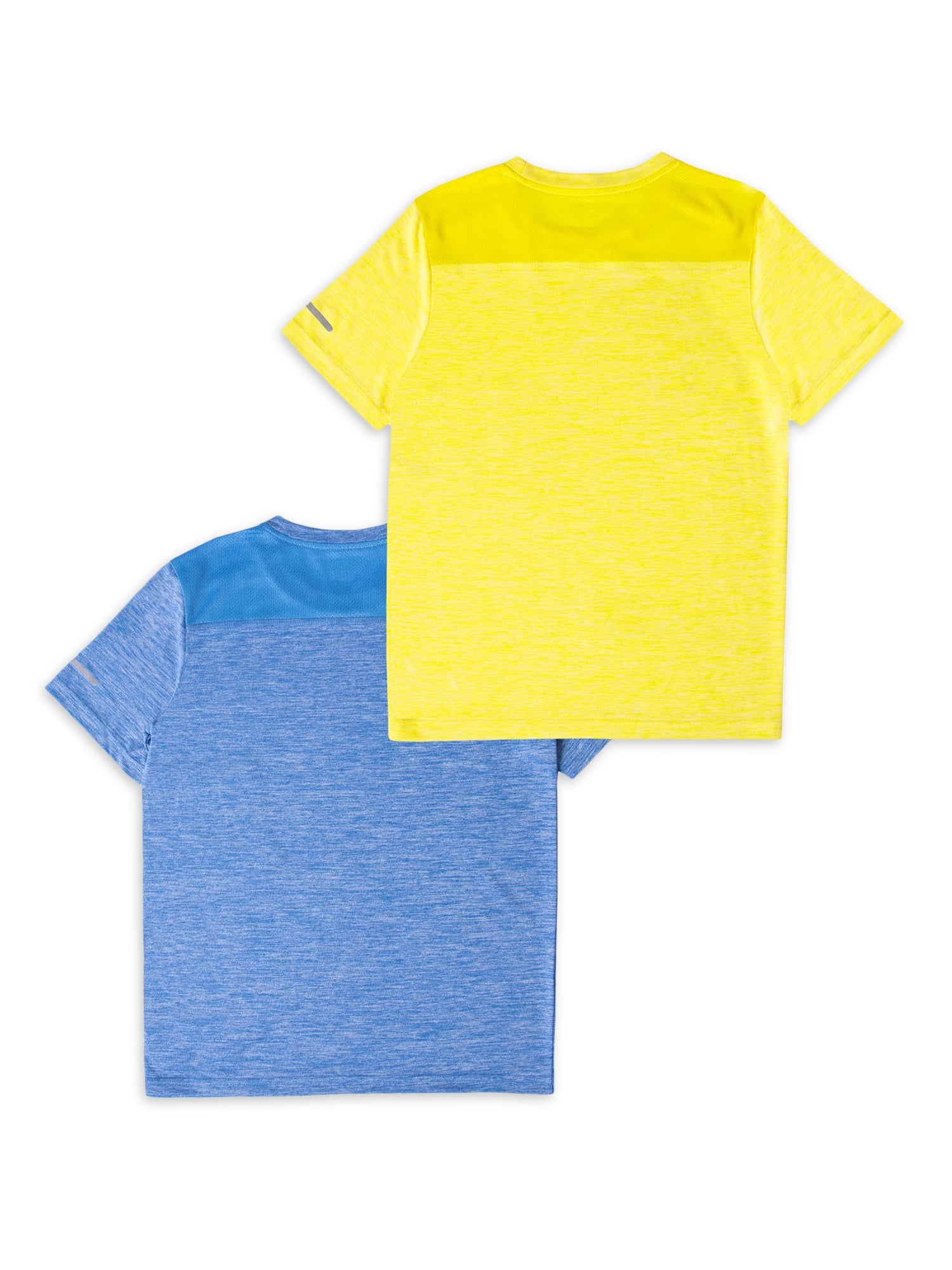 Athletic Works Boys' Active Solid Short Sleeve T-shirt, 2PK Bundle, Sizes 4-18 & Husky