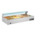thumbnail image 1 of KFFKFF Commercial Food Warmer, 1700W Electric Stainless Steel Steam Food Warmer with Glass Cover, 8-Pan Countertop Buffet Bain Marie, 1 of 9