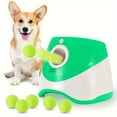 thumbnail image 1 of CHUANK Lanceur de Balles Automatique pour Chiens Intérieur/extérieur Petit Lanceur de Balles avec 9 Balles Gratuites Travaille 4-5 Heures en Charge Complète Contrôle à Trois Vitesses Jouet Interactif pour Chien, 1 of 10